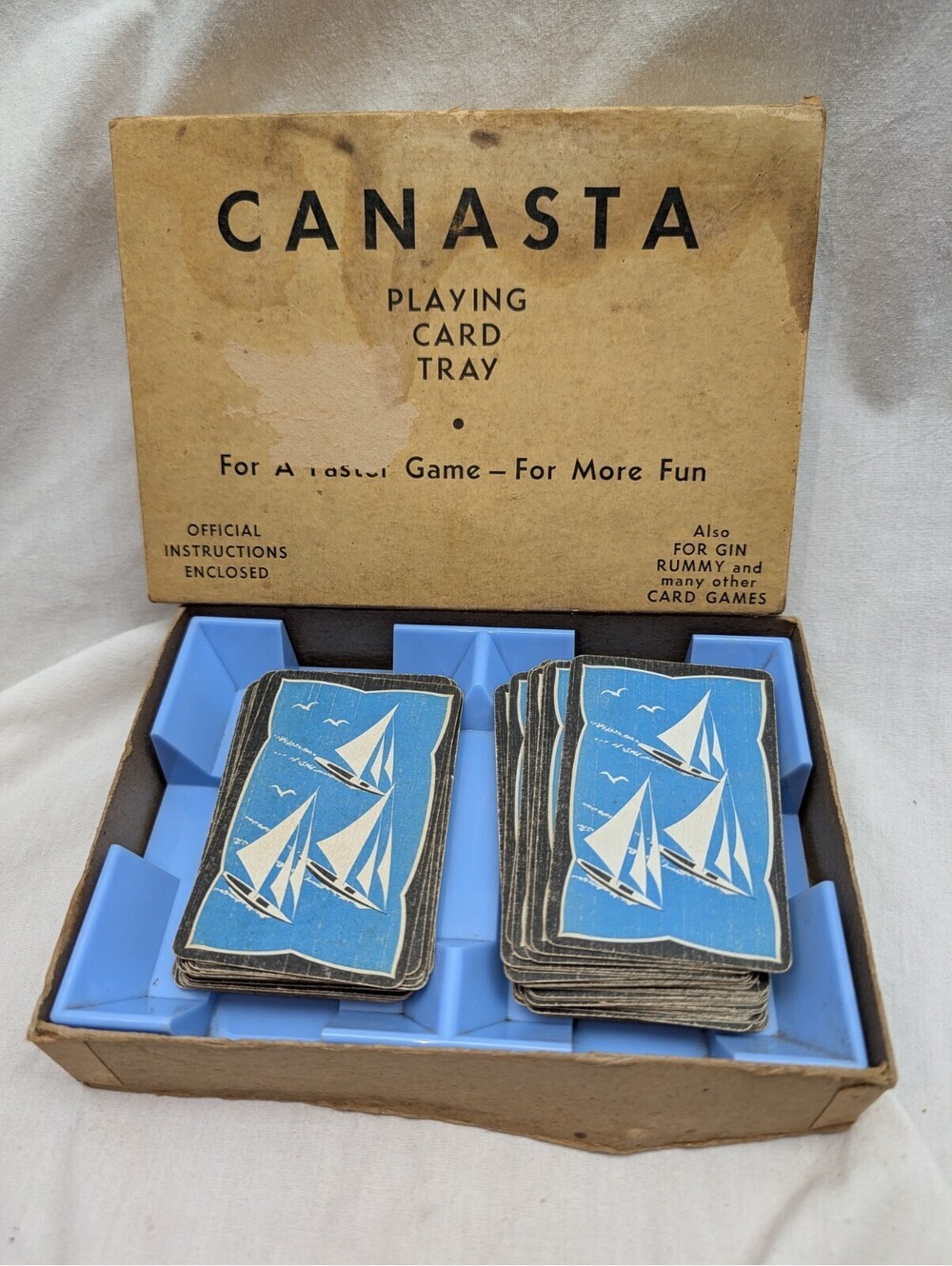 Canasta Playing Cards with Rules for Playing 1950
